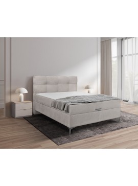 MATIS Κρεβάτι με αποθηκευτικό χώρο και στρώμα με ανεξάρτητα ελατήρια Korleone New elephant 140x200 MATISE67278630