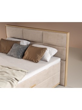 Matis Κρεβάτι με αποθηκευτικό ανώστρωμα και στρώμα με ανεξάρτητα ελατήρια Magnum Γκρι 160*200 Matis397
