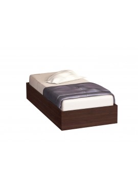 Κρεβάτι ξύλινο CAZA, χρωμα  WEGE από 120/190, Genomax  12814-2006611