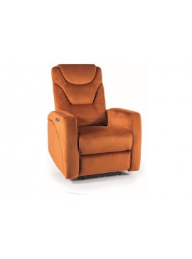 FOTEL ROZKŁADANY KRONOS VELVET CYNAMONOWY BLUVEL 4215 DIOMMI-80-2848