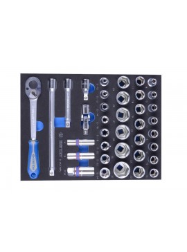 Fotin Δίσκος καρυδάκια 1/2\'\'+καστανια+torx θηλυκα.37 τεμάχια FOT-KT-9-4537MRV