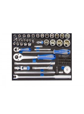 Fotin Δίσκος καρυδάκια 1/4\'\'-1/2\'\' εξάγωνο + καστάνια + μανέλα 60 τεμάχια FOT-KT-9-7560MRV01