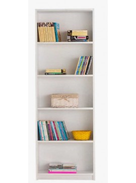 Lh-homefurniture Βιβλιοθήκη Trendline Λευκή 58x170x23cm AD_KTP-150-BB-1