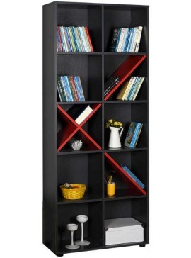 Βιβλιοθήκη Gaming Ανθρακί 75x188x30cm