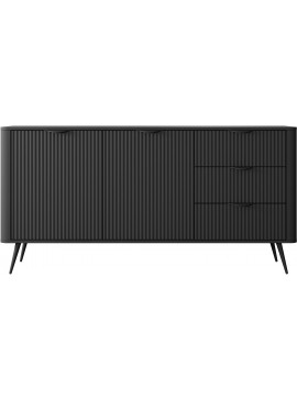Lh-homefurniture Μπουφές με συρτάρια Lante Ανθρακί 163x81x38cm L_LNT_21_cz