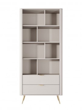 Lh-homefurniture Βιβλιοθήκη Lante Μπεζ 194x89x38cm L_LNT_HV_bz