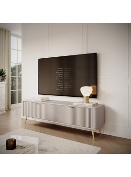 Lh-homefurniture Έπιπλο τηλεόρασης Lante μπεζ 163x51x38cm L_LNT_STV_bz