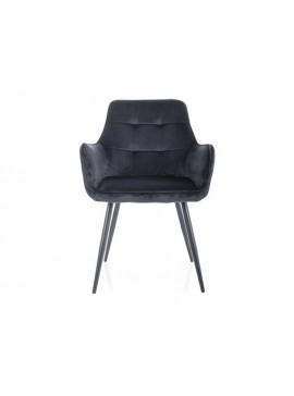 KRZESŁO LEMON VELVET CZARNY STELAŻ/CZARNY BLUVEL 19 DIOMMI-80-3734