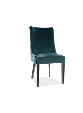 Επενδυμένη καρέκλα τραπεζαρίας Leon 51x45x99 ξύλινα μαύρα πόδια/πράσινο βελούδινο bluvel 78 DIOMMI LEONVCZ DIOMMI80-2565