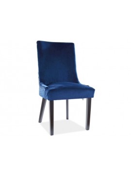 Καρέκλα τραπεζαρίας Leon με ταπετσαρία 51x45x99 ξύλινα μαύρα πόδια/μπλε βελούδινο bluvel 86 DIOMMI LEONVCGR DIOMMI80-1844
