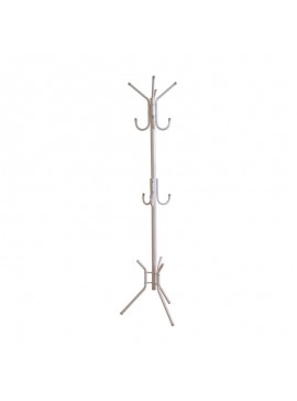 WOODWELL LEROY Καλόγερος, Μέταλλο Βαφή Άσπρο 38x38x176cm ΕΜ187,2