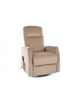 FOTEL ROZKŁADANY LETO (FUNKCJA PIONIZACJI) VELVET BEŻ BLUVEL 28 DIOMMI-80-3662