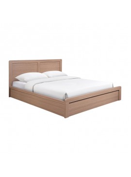 WOODWELL CALIBER Κρεβάτι Διπλό για Στρώμα 150x200cm, Απόχρωση Sonoma Oak  158x210x100cm Ε73862