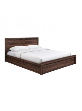 WOODWELL CALIBER Κρεβάτι Διπλό για Στρώμα 160x200cm, Απόχρωση Καρυδί  168x210x100cm Ε73860,2