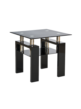 LISA D BENCH TRANSP. / ΜΑΥΡΟ ΒΕΡΝΙΚΙ 60x60x55 DIOMMI LISADCLH1 DIOMMI-80-2159