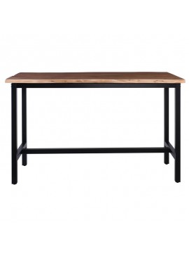 WOODWELL LIZARD Τραπέζι Bar Μέταλλο Βαφή Μαύρο, Ξύλο Ακακίας Φυσικό 180x90x109cm ΕΑ711,7S