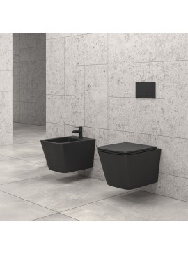 KARAG  LT Λεκάνη αναρτώμενη tornado με κάλυμμα LT 057E Black Matt KARAG KARAG-5206836659008