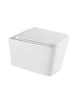 KARAG  LT Λεκάνη αναρτώμενη tornado με κάλυμμα LT 057E White Matt KARAG KARAG-5206836658971