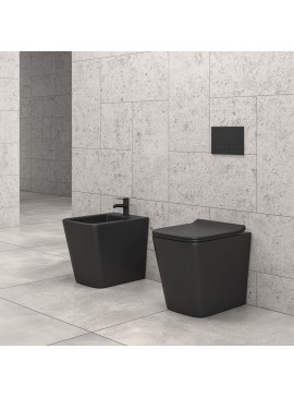 KARAG  LT Λεκάνη δαπέδου tornado με κάλυμμα LT 062D Black Matt KARAG KARAG-5206836658919