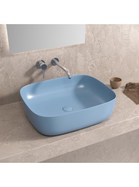 KARAG  LT BASINS Νιπτήρας επικαθήμενος Azzurro Matt LT 2143-MBL KARAG 49x39,5x15cm KARAG-5206836685984