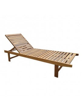 WOODWELL Ε2291LUGANO Ξαπλώστρα χωρίς ρόδες, Ξύλο Acacia, Απόχρωση Φυσικό 65x196x33cm Ε2291