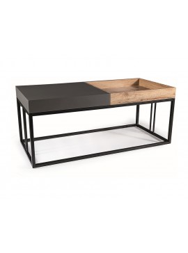ŁAWA LUNARIA DĄB ARTISAN/ANTRACYT 110X50X47 DIOMMI-80-3312