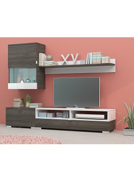 Σύνθετο σαλονιού Lucia  new creamona/white gloss 175x39x190 DIOMMI 31-083 DIOMMI-31-083