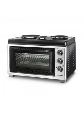 LUXELL ΦΟΥΡΝΑΚΙ LUXELL LX 13677 ΜΑΥΡΟ-ΙΝΟΧ 42lt  930-002-7010