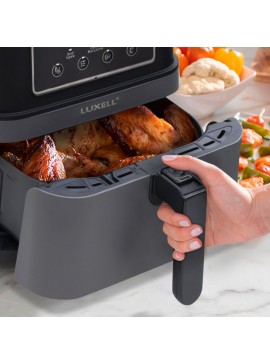 Φριτέζα αέρος - AirFryer LUXELL με αποσπώμενο κάδο 7,5lt χρώμα μαύρο 1550-1850W