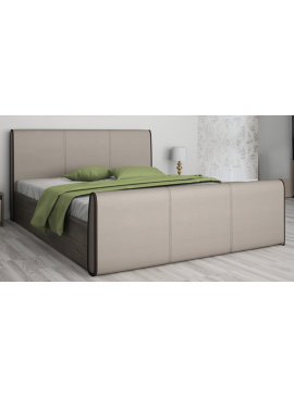 Κρεβάτι ξύλινο με δερμάτινη/ύφασμα MEDEA 160x190 DIOMMI 45-153