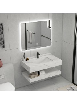 Σετ Επίπλου MERILYN 80 χρ. ΛΕΥΚΟ ΜΑΡΜΑΡΟ 9SMER080WHS