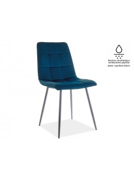 Επενδυμένη καρέκλα ύφασμια MIla 45x41x86 μαύρο/σκούρο μπλε DIOMMI MILAMVCGR DIOMMI80-2299