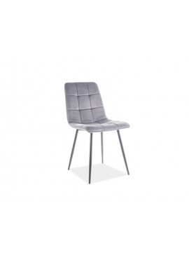 Επενδυμένη καρέκλα ύφασμια MIla 45x41x86 μαύρο/γκρι βελούδο DIOMMI MILAVCSZ DIOMMI80-2050