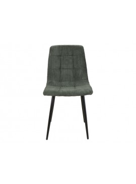 Επενδυμένη καρέκλα ύφασμια MIla 45x41x86 μαύρο/πράσινο DIOMMI MILASCZ DIOMMI80-2222