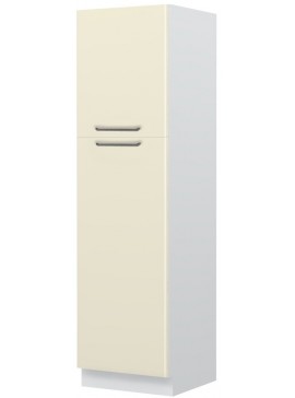Intrahome Επιδαπέδιο ντουλάπι ψηλό Modena K21-60-2KF-Λευκό - Μπεζ Mήκος 60 Βάθος 60  'Υψος 216 162488269