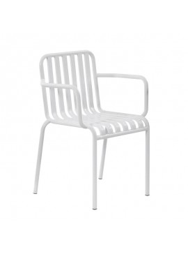 WOODWELL Ε5490,1MODIAL Πολυθρόνα Μέταλλο Βαφή Άσπρο 58x42x80cm Ε5490,1