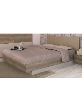 Κρεβάτι ξύλινο με δερμάτινη/ύφασμα MOKA 180x200 DIOMMI 45-216 DIOMMI45-216