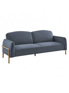 WOODWELL Ε9415,1MOLINO Καναπές - Κρεβάτι Σαλονιού - Καθιστικού, Ύφασμα Σκούρο Γκρι 218x85x83cm Bed:218x112x42cm Ε9415,1
