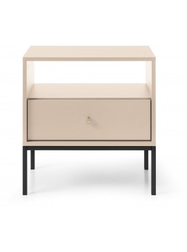 Lh-homefurniture Κομοδίνο Mono μπεζ 54x56x39cm P_Mono_11_Bz_b