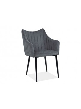 Επενδυμένη καρέκλα Monte 59x46x87 μαύρος μεταλλικός σκελετός/γκρι fjord 15 DIOMMI MONTESCSZ DIOMMI80-2573