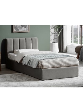 ŁÓŻKO MONTREAL VELVET 90X200 KOLOR SZARY TAP. 192 DIOMMI-80-3766