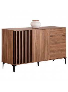 Intrahome ΜΠΟΥΦΕΣ ΣΕΙΡΑ HIVRY-SUR-SEINERY .01 ΜΕΛΑΜΙΝΗ ΦΥΣΙΚΟ ΞΥΛΟΥ-ΜΑΥΡΟ 180x40x92Υεκ. intraho-1649135