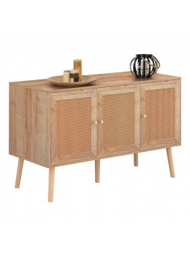 ΜΠΟΥΦΕΣ ΜΕΛΑΜΙΝΗΣ COLM- ΣΥΝΘ. RATTAN ΣΤΙΣ ΠΟΡΤΕΣ HM9220.11 120Χ39Χ70Υεκ.
