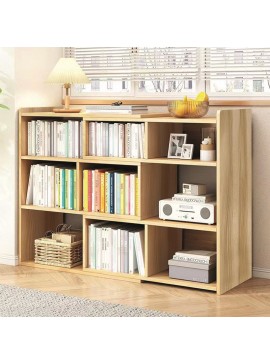 WOODWELL ΕΟ302,1MULTI Βιβλιοθήκη πολλαπλών διαστάσεων, Απόχρωση Sonoma 80/150x24x90cm ΕΟ302,1