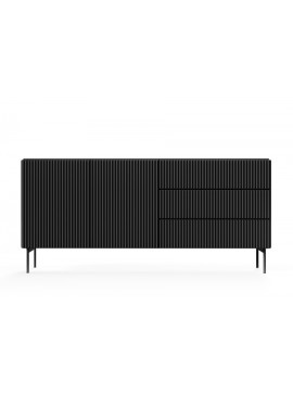 Μπουφές Muti με συρτάρια Ανθρακί 177x81x40cm