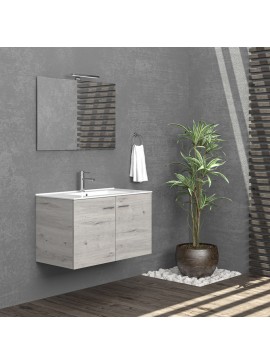 KARAG  NEW BITOLA Βάση με δύο πόρτες Ice Oak 8902 NEW BITOLA 90 KARAG 89x45x55cm KARAG-5206836046594