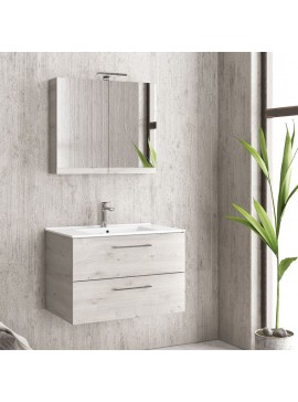 KARAG  NEW ELSA Βάση με δύο συρτάρια Ice Oak 8902 NEW ELSA 75 KARAG 74x45x48cm KARAG-5206836048772