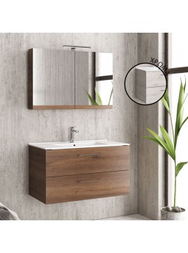 KARAG  NEW ELSA Βάση με δύο συρτάρια Ice Oak 8902 NEW ELSA 90 KARAG 89x45x48cm KARAG-5206836048857