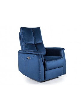 FOTEL ROZKŁADANY NEPTUN VELVET GRANATOWY BLUVEL 86 DIOMMI-80-3066