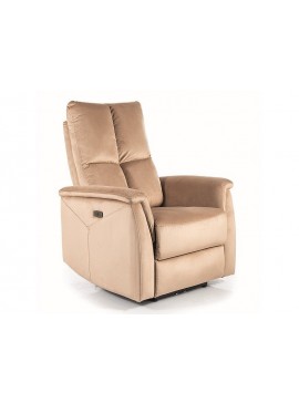 FOTEL ROZKŁADANY NEPTUN VELVET BEŻOWY BLUVEL 28 DIOMMI-80-3705